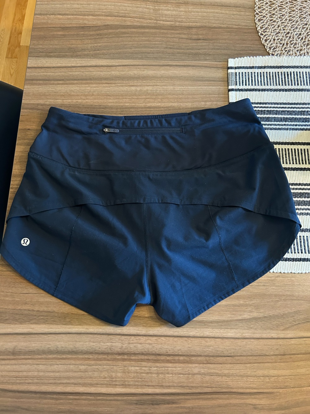 lululemon athletica Men’s Black Athletic Shorts with Side Zip Pocket